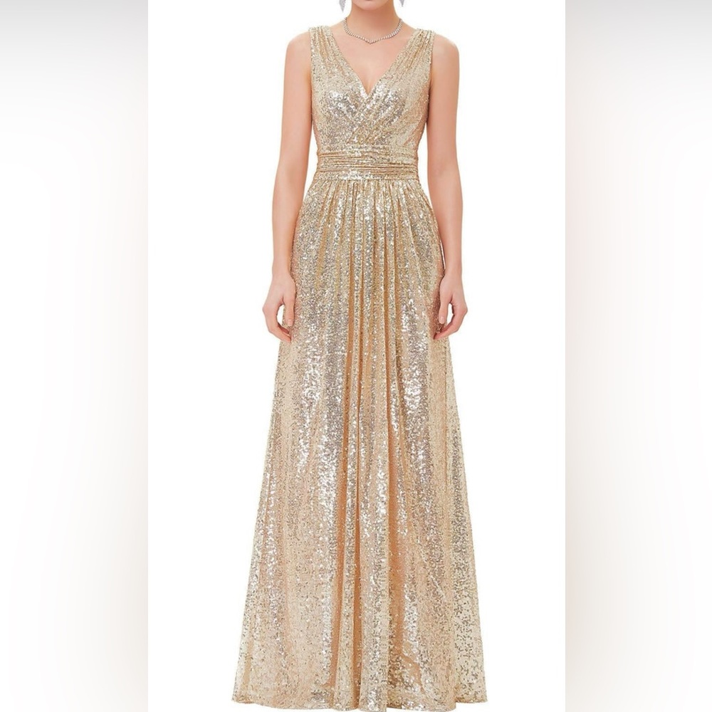 Kate kasin gold dress